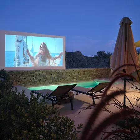 Private Luxury Scarlet Beachfront Villa, Molos, Paros Villa