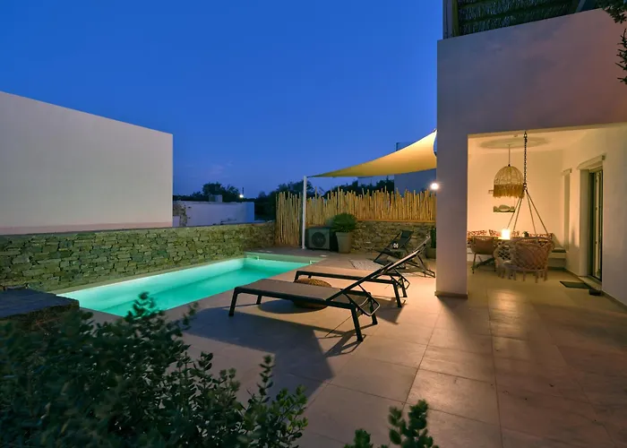 Private Luxury Scarlet Beachfront Villa, Molos, Paros 别墅 莫罗斯帕罗