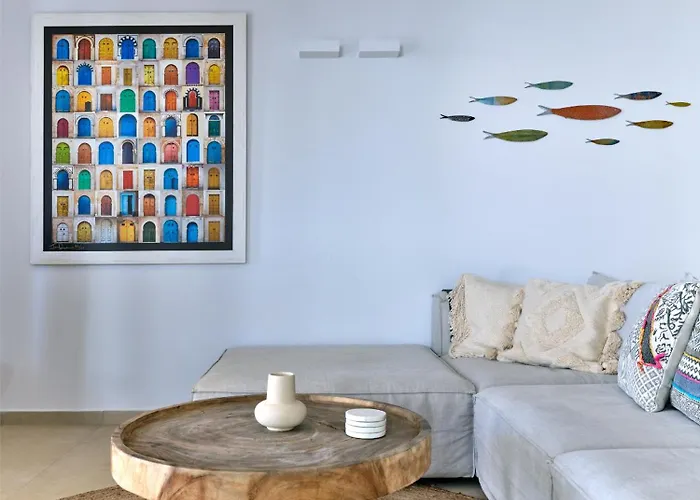 别墅 Private Luxury Scarlet Beachfront Villa, Molos, Paros